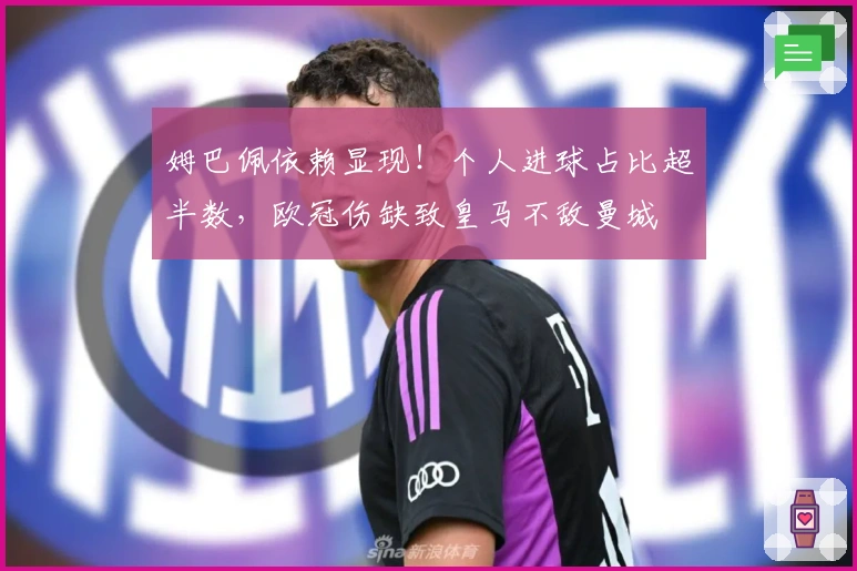 姆巴佩依赖显现！个人进球占比超半数，欧冠伤缺致皇马不敌曼城